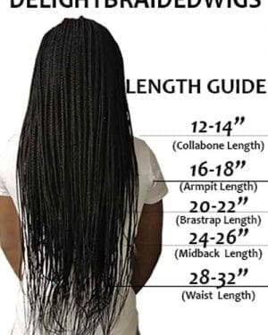Ready to ship Knotless Box Braids Wig Mary HD full Lace Color 2