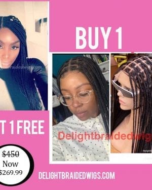Buy 1 Box Braids Wig Mary Get 1 Closure Center Part Braids Wig Tolu Free