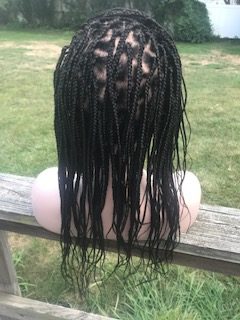 Ready to ship Knotless Box Braids Wig Mary  full Lace HD  Color 1 Armpit length
